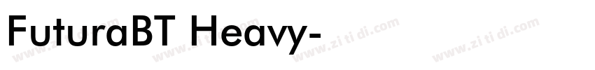 FuturaBT Heavy字体转换